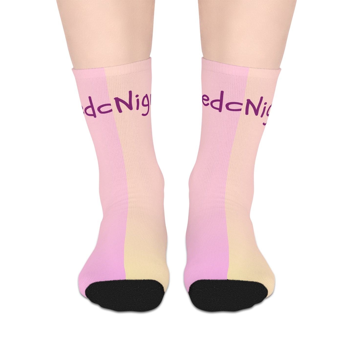 Whimsical Mid-Length Socks | Cozy Footwear- Pastel Socks