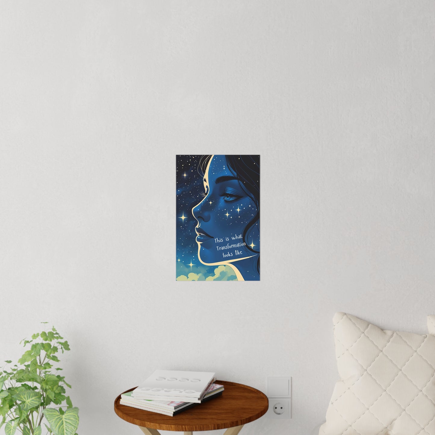 Cosmic Transformation Wall Decal, Inspirational, Galaxy Themed Wall Art