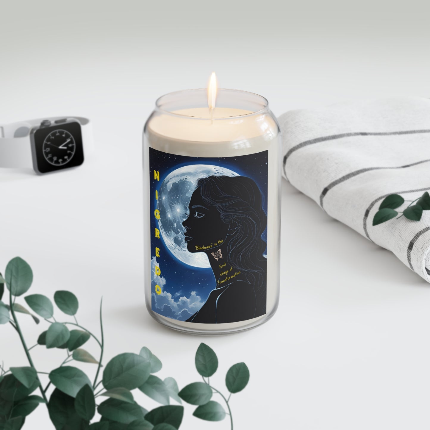 Celestial Scented Candle, Moonlit Serenity, Relaxing Aromatherapy,