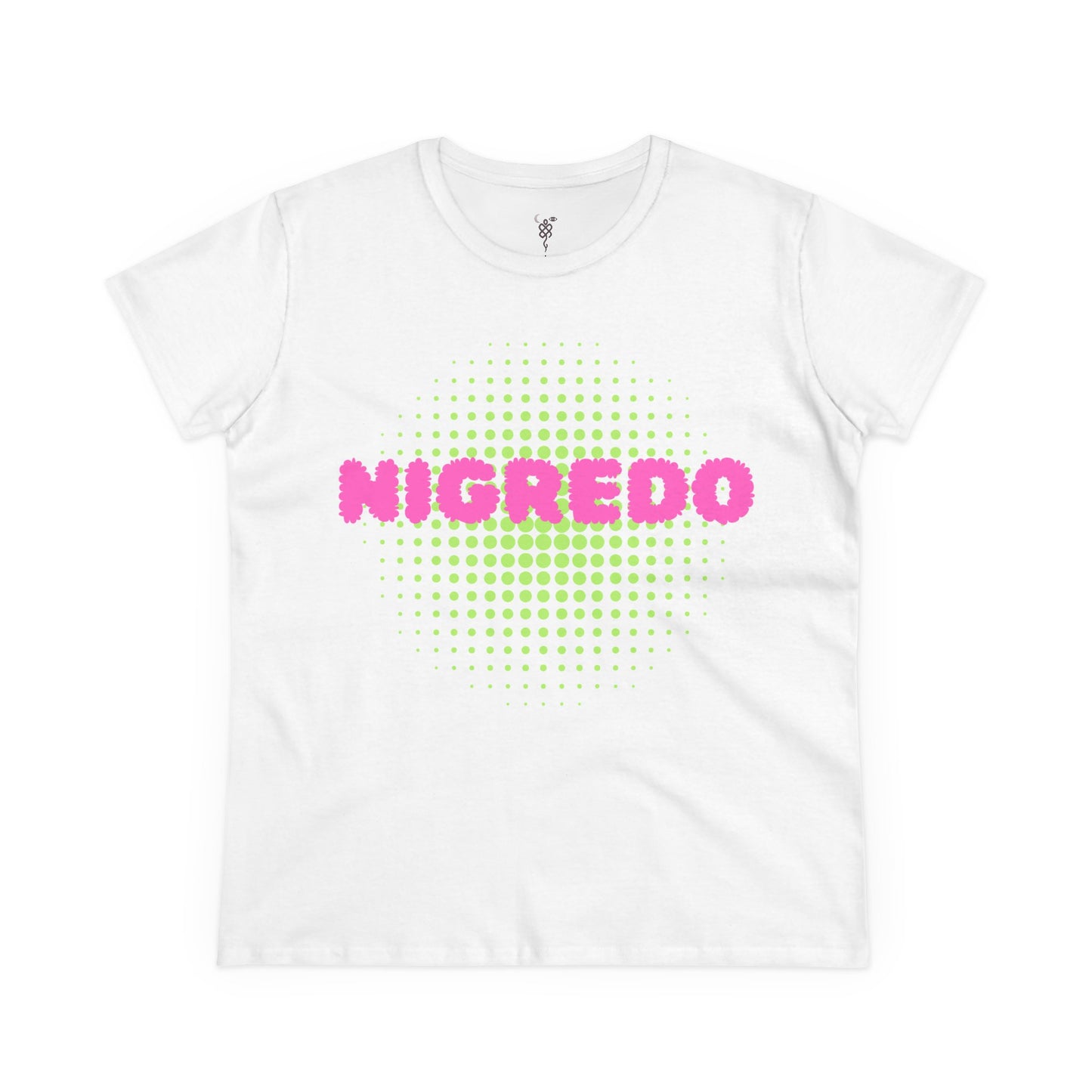 Women's Midweight Cotton Tee with 'Nigredo' Graphic, Casual Shirts