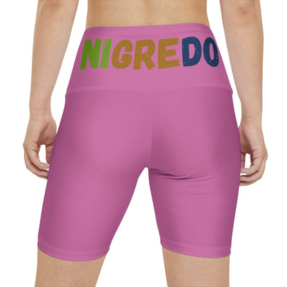 Women's Workout Shorts with Positive Vibes