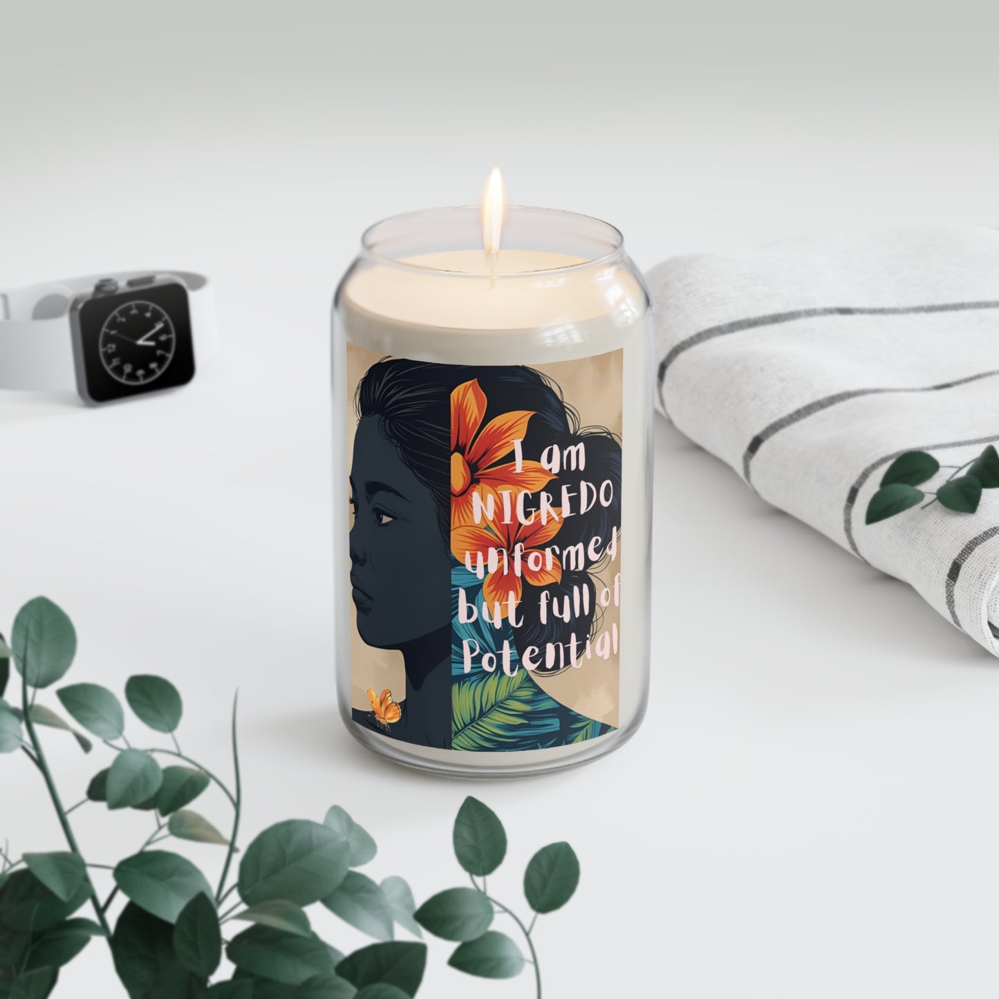 Inspirational Scented Candle | Floral Candle for Relaxation, Motivational Candle, Aromatherapy