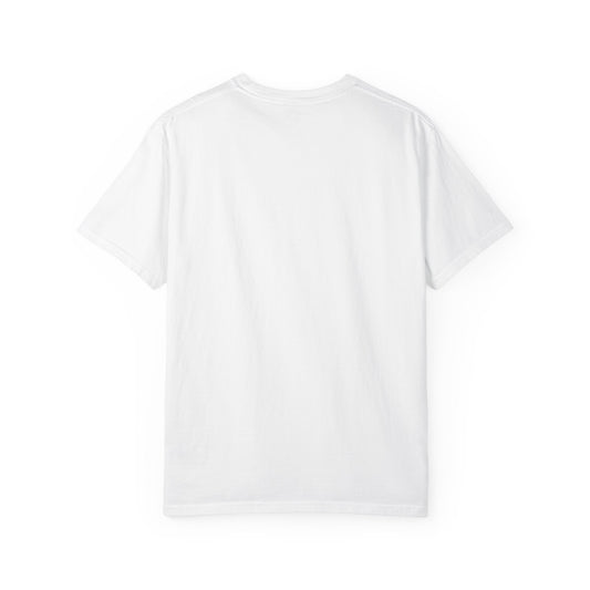 Vibrant Garment-Dyed T-shirt with 'Nigredo' Design - Unisex Casual Tee