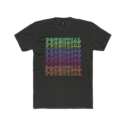 Unisex Cotton Crew Tee - Multi-Color Design