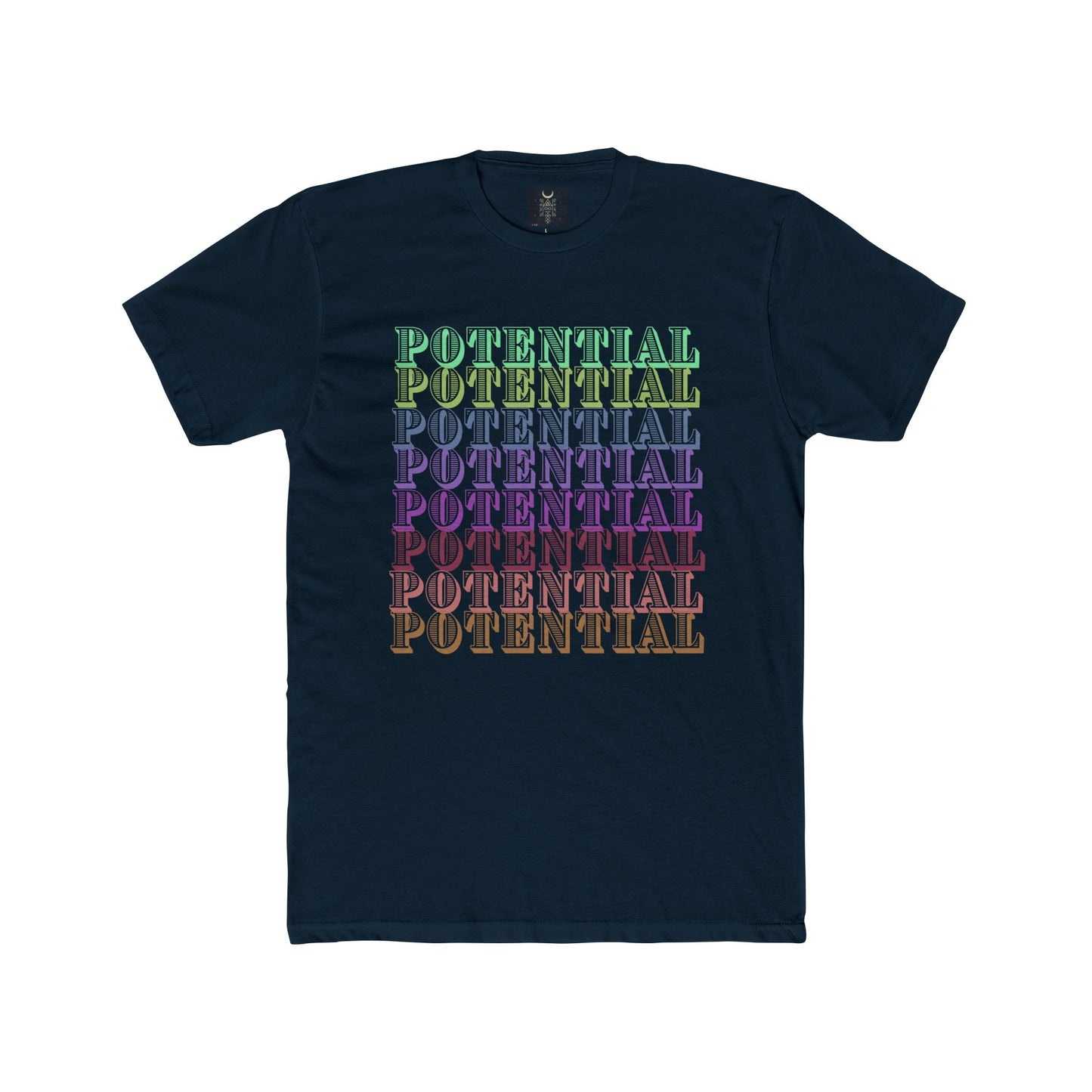 Unisex Cotton Crew Tee - Multi-Color Design