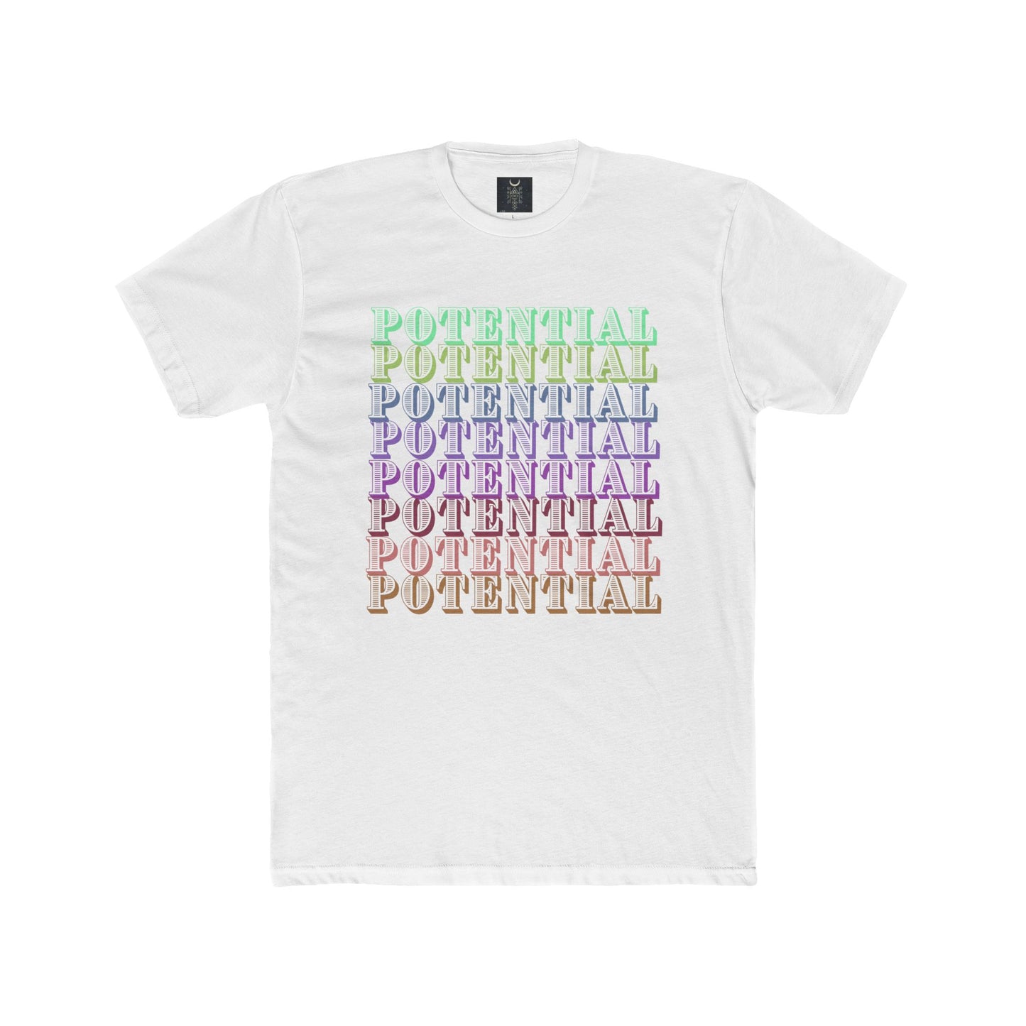 Unisex Cotton Crew Tee - Multi-Color Design