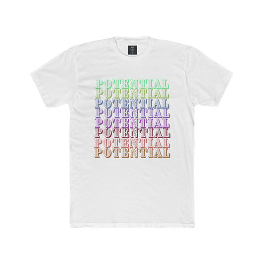 Unisex Cotton Crew Tee - Multi-Color Design