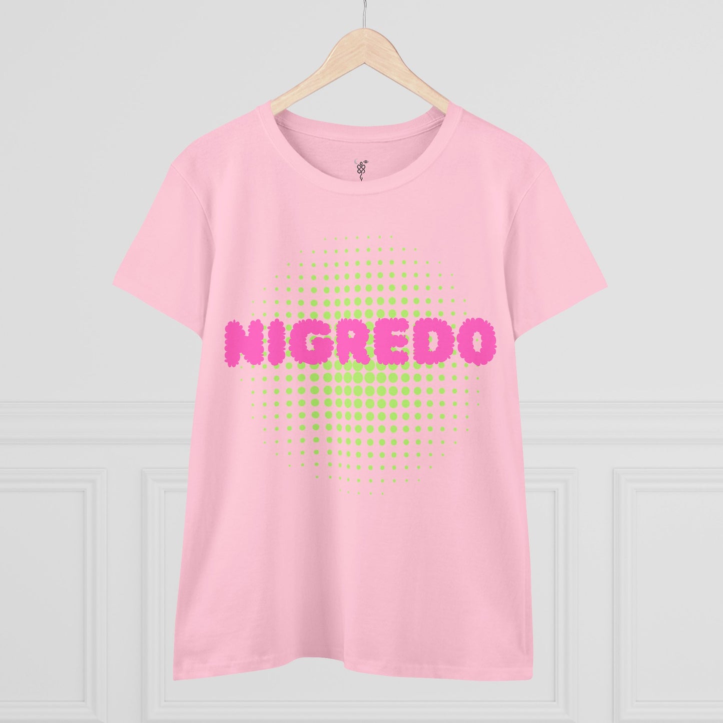 Women's Midweight Cotton Tee with 'Nigredo' Graphic, Casual Shirts