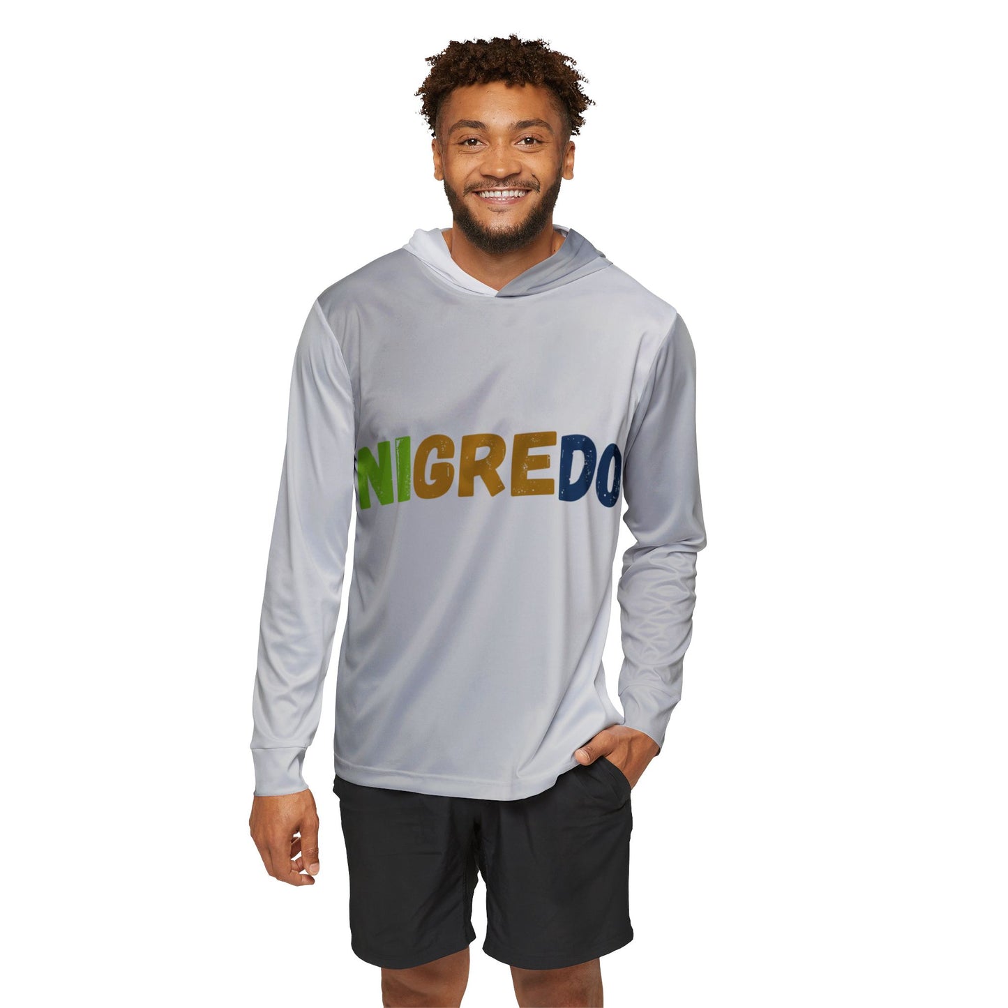 Men's Sports Warmup Hoodie with 'NIGREDO' Print | Athletic Fashion