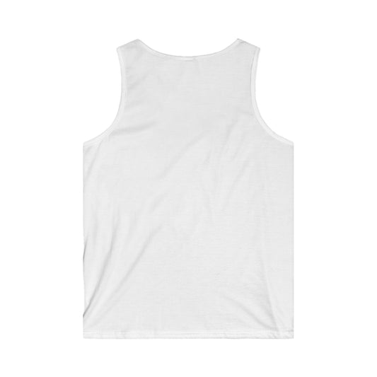 Men's Softstyle Tank Top with 'NIGREDO' Design - Perfect for Workout