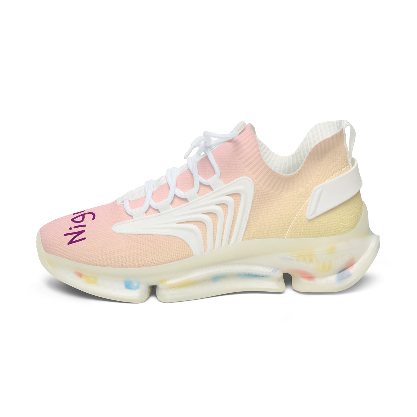 Chic Women's Mesh Sneakers, Trendy Athletic Footwear