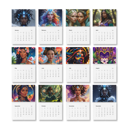 Mystical Artistic 2025 Wall Calendar