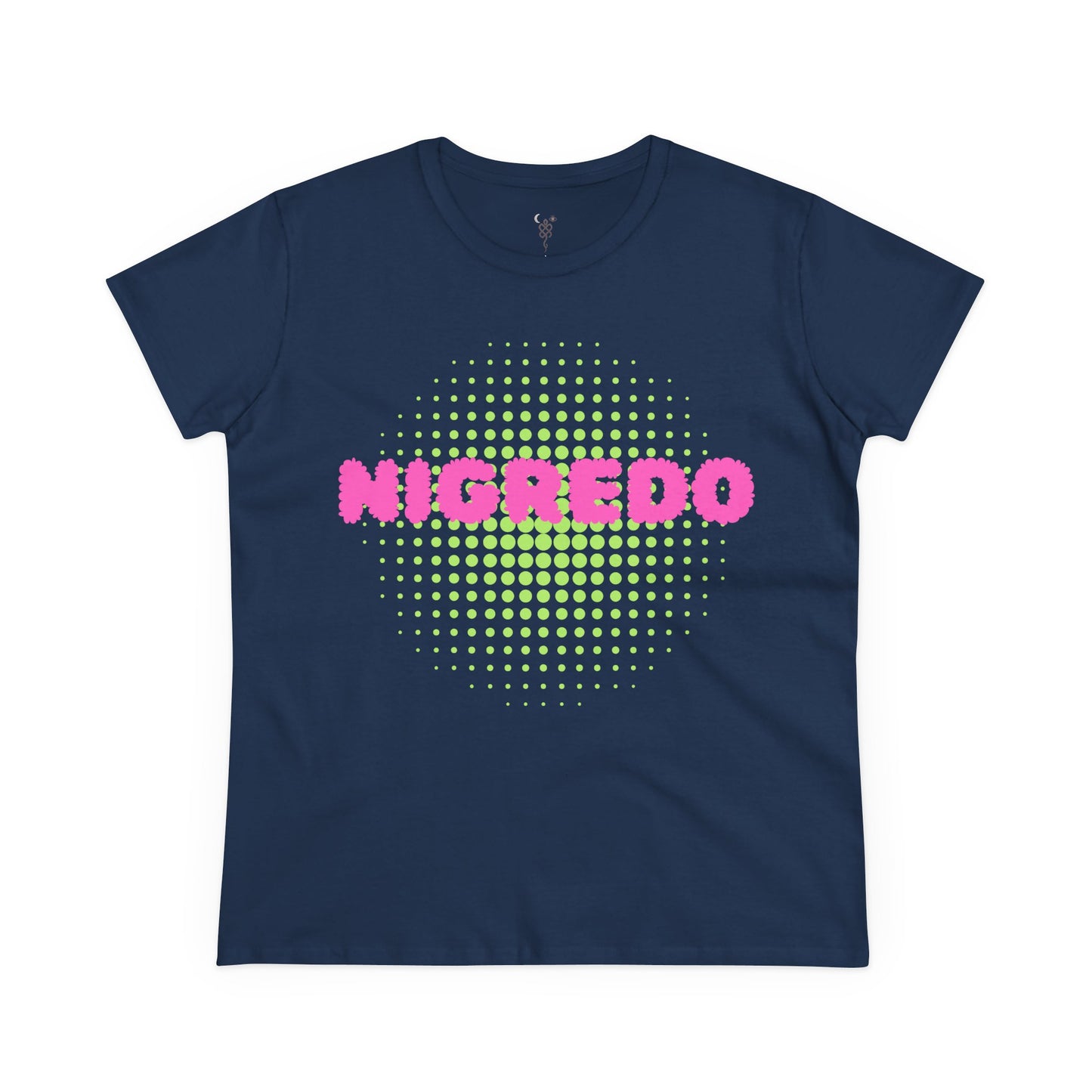 Women's Midweight Cotton Tee with 'Nigredo' Graphic, Casual Shirts