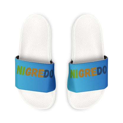 Colorful Men's Removable-Strap Sandals, Casual Slides