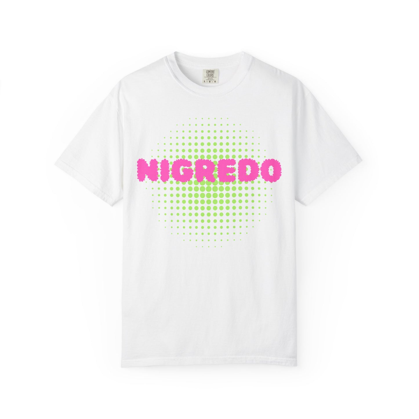 Vibrant Garment-Dyed T-shirt with 'Nigredo' Design - Unisex Casual Tee