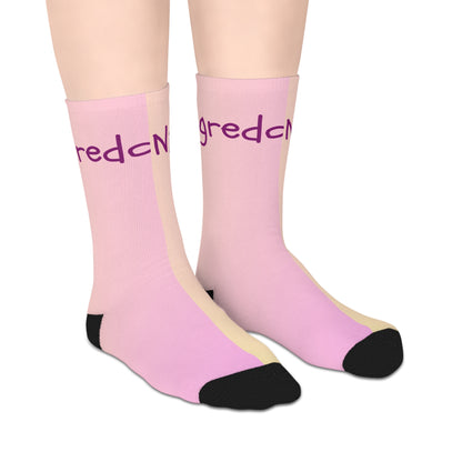 Whimsical Mid-Length Socks | Cozy Footwear- Pastel Socks