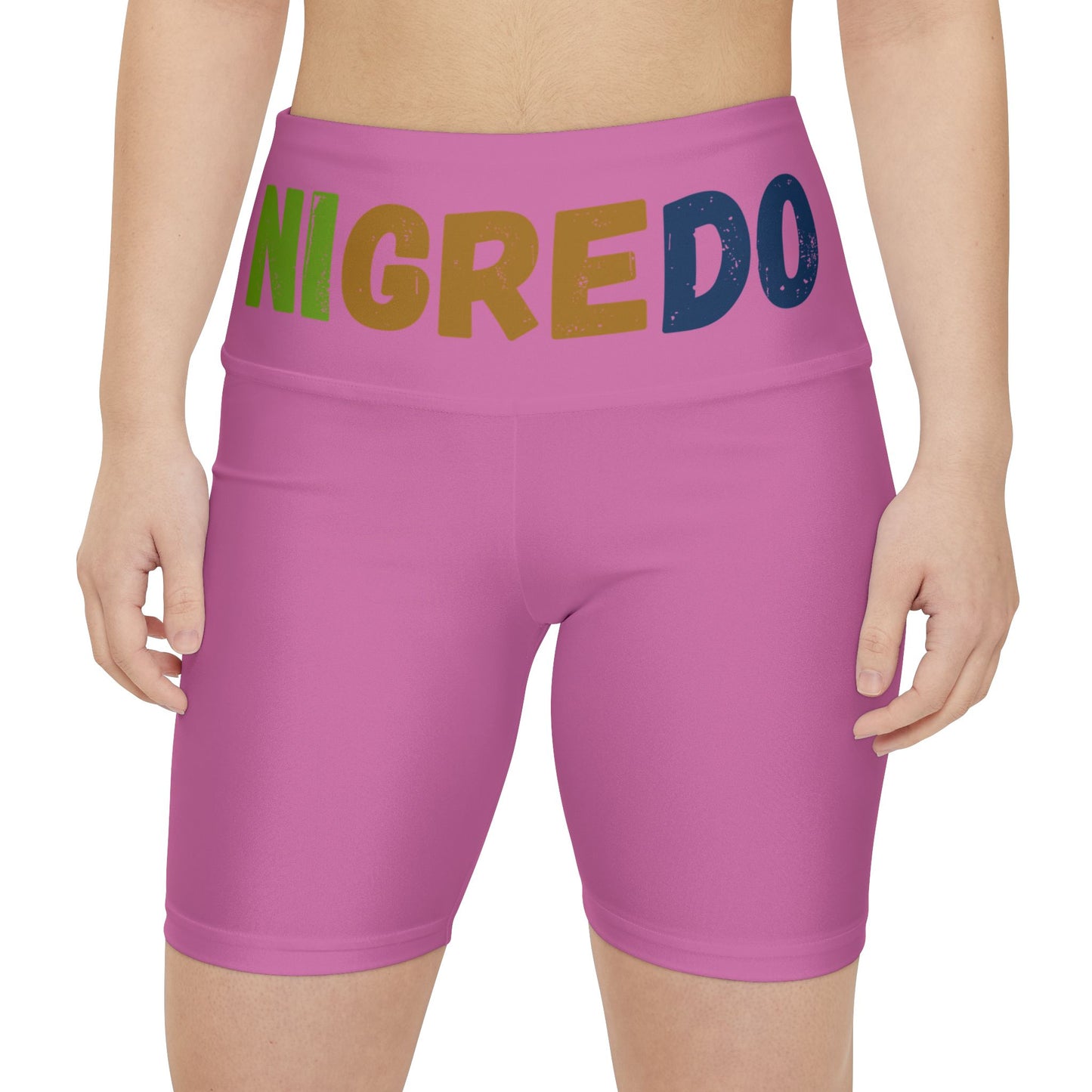 Women's Workout Shorts with Positive Vibes