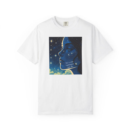 Cosmic Dreamer Unisex T-Shirt, Starry Night Tee, Inspirational Apparel