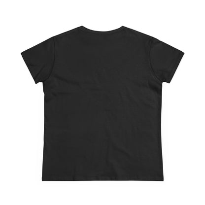 Women's Midweight Cotton Tee with 'Nigredo' Graphic, Casual Shirts