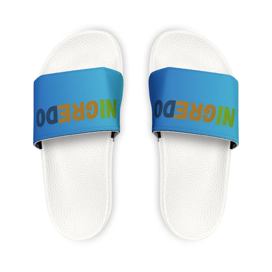 Colorful Men's Removable-Strap Sandals, Casual Slides