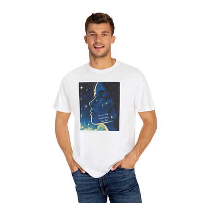 Cosmic Dreamer Unisex T-Shirt, Starry Night Tee, Inspirational Apparel