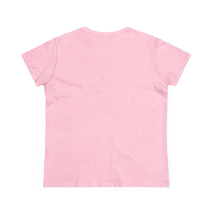 Women's Midweight Cotton Tee with 'Nigredo' Graphic, Casual Shirts