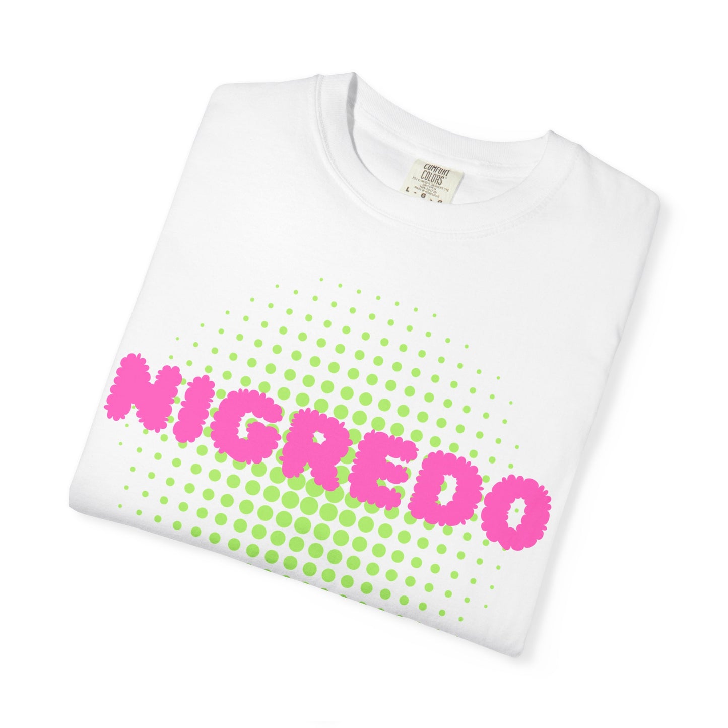 Vibrant Garment-Dyed T-shirt with 'Nigredo' Design - Unisex Casual Tee