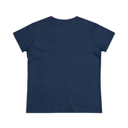 Women's Midweight Cotton Tee with 'Nigredo' Graphic, Casual Shirts