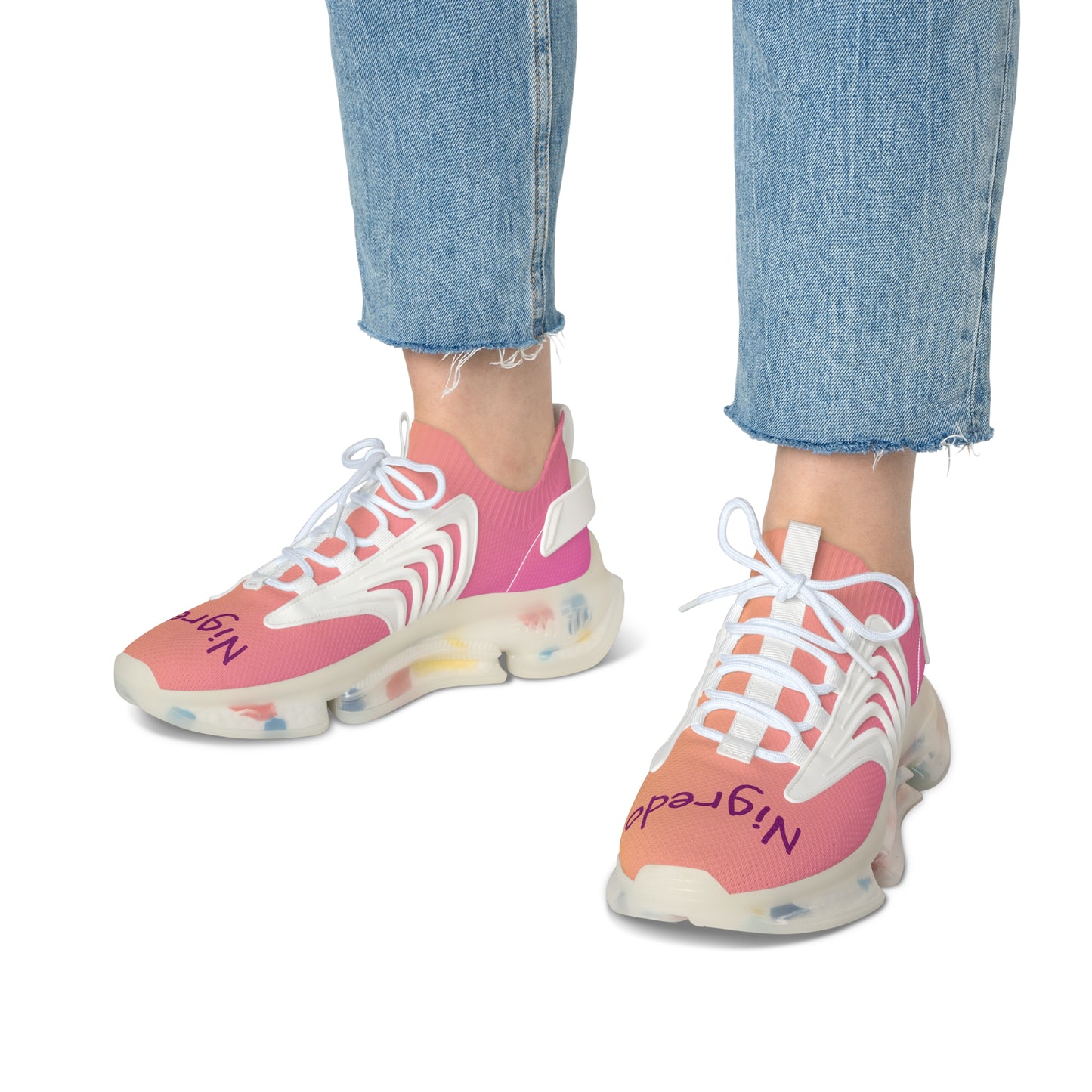 Colorful Women's Mesh Sneakers for Active Lifestyle, Lightweight Running Shoes