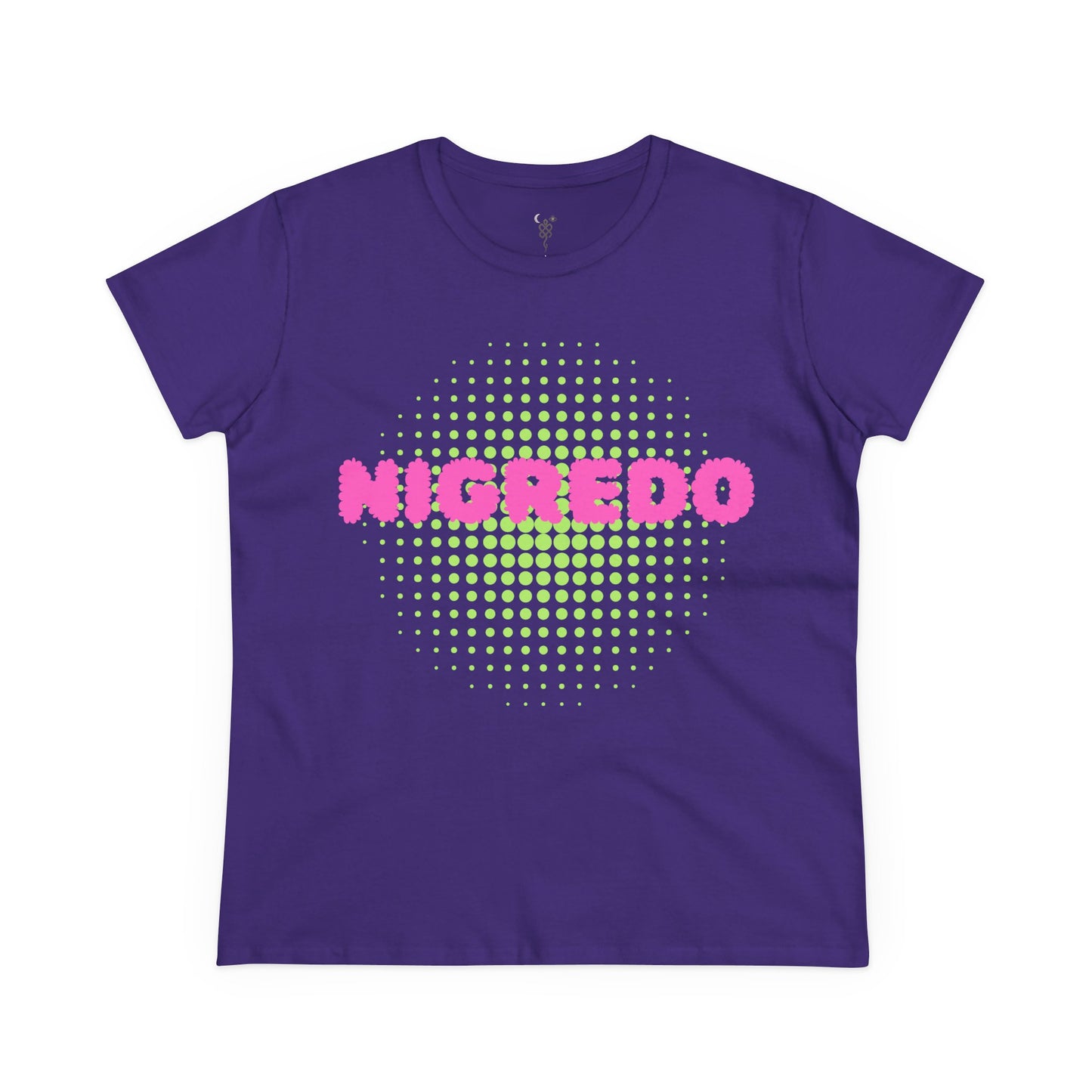 Women's Midweight Cotton Tee with 'Nigredo' Graphic, Casual Shirts